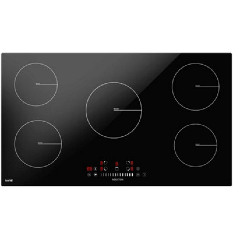 Image of Baridi 90Cm Induction Hob, 5 Cooking Zones, Slider Touch Control, 9300W - Dh180