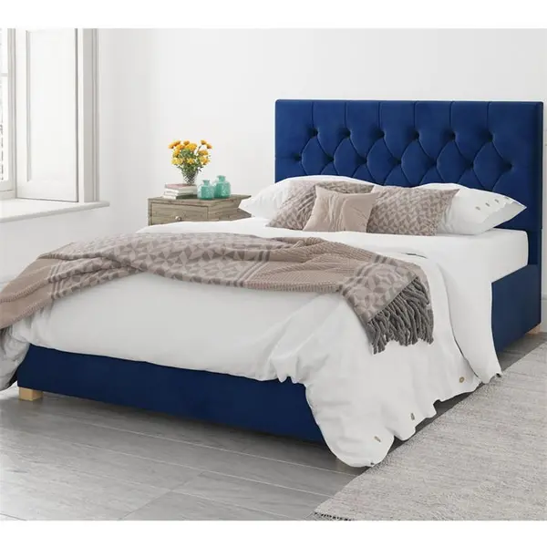 Image of Aspire Olivier Ottoman Storage Bed - Blue King