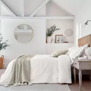 Image of Morris and Co Pure Bachelors Button Oxford Pcase White - White