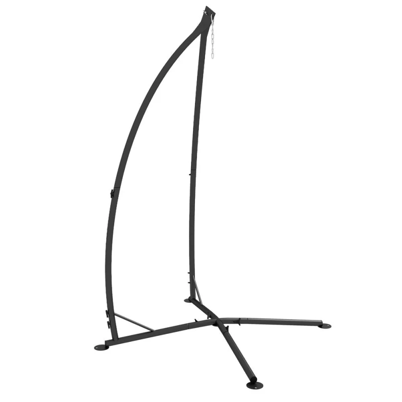 Image of Outsunny Hammock Chair Stand Metal Frame Hammock Stand Only, Black 84A-313V00BK