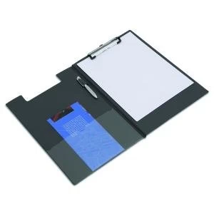 Image of Rapesco Foldover Clipboard Foolscap Black VFDCB0L3