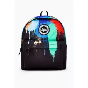 Image of Hype Drips Graffiti Backpack (One Size) (Black/Mint/Red)