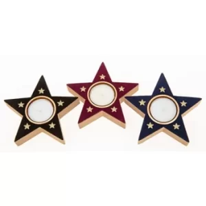Image of Xmas Flock Star Tealight Holder