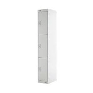 Image of Express Standard Locker 3 Door W300xD300xH1800mm Light Grey MC00143
