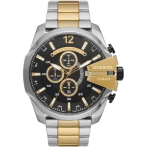 Image of Diesel Mega Chief Chronograph Two-Tone Stainless Steel Watch