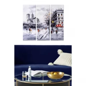 Image of MDF712360651 Multicolor Decorative MDF Painting (3 Pieces)