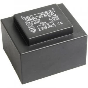 Image of PCB mount transformer 1 x 230 V 1 x 12 V AC 10 VA 833 mA