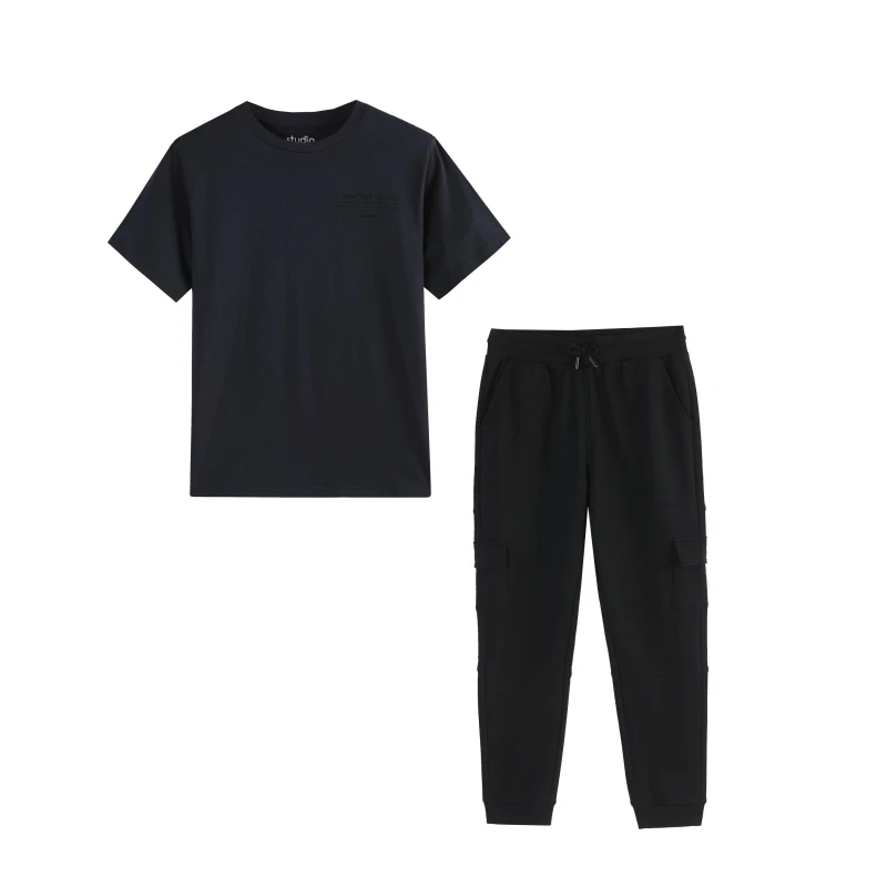 Image of Studio Older Boys Tshirt and Jogger Set - Multi Multi 6 - 7 Years