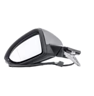 Image of ALKAR Wing mirror VW 6139138 5G0857521,5G0857537CGRU,5G0857537EGRU Outside mirror,Side mirror,Door mirror,Side view mirror,Offside wing mirror