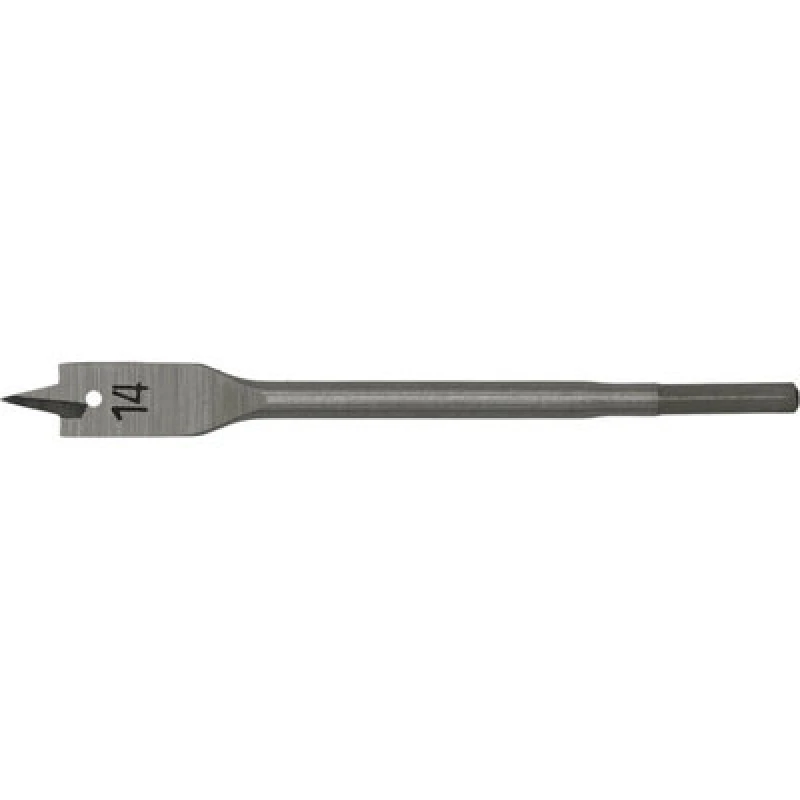 Image of Loops 14 x 152mm Fully Hardened Wood Drill Bit - Hex Shank - High Performance Woodwork Multi