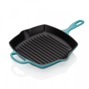 Image of Le Creuset Square Grillit 26cm Teal