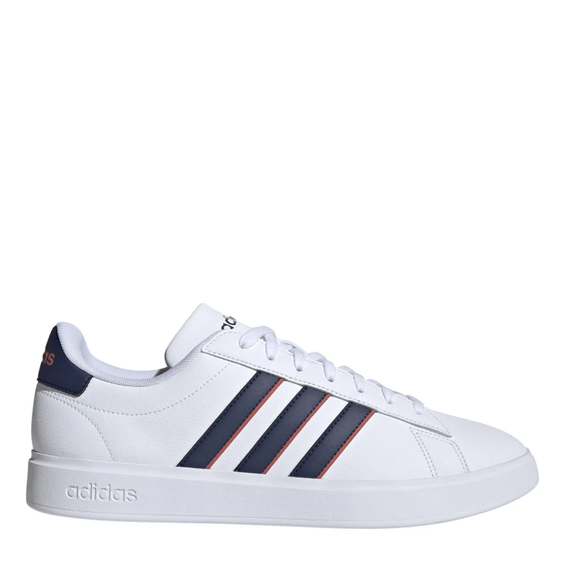Image of adidas Kids Grand Court 2.0 Low-Top Trainers White/Dark Blue male 5 (38)