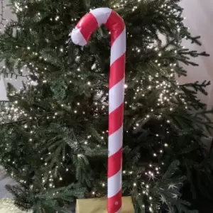 Image of Samuel Alexander - 6pcs x 85cm Indoor Outdoor Manual Inflatable Vinyl Party Christmas Candy Canes in Red & White