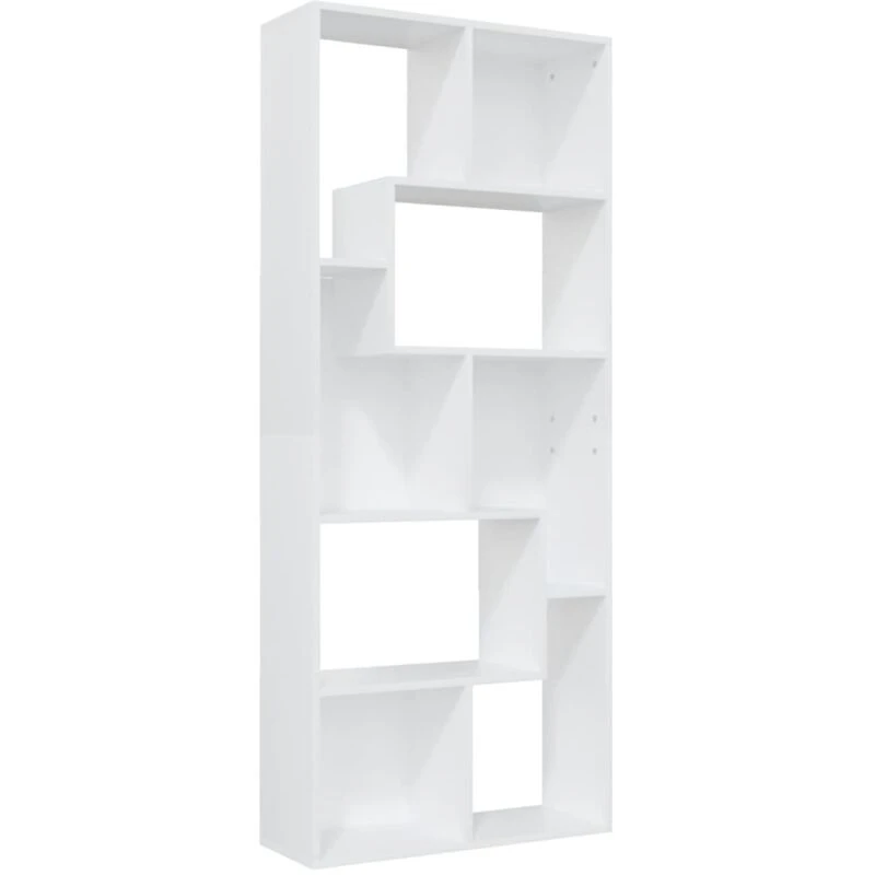 Image of VIDAXL Book Cabinet White 67x24x161cm Engineered Wood Vidaxl 801877