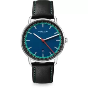 Image of Sternglas S01-LE06-MO18 Mens Naos Edition Levin Black Leather Wr