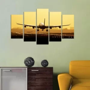 Image of 5M-58 Multicolor Decorative MDF Painting (5 Pieces)