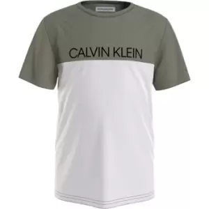 Image of Calvin Klein Block T Shirt - Green