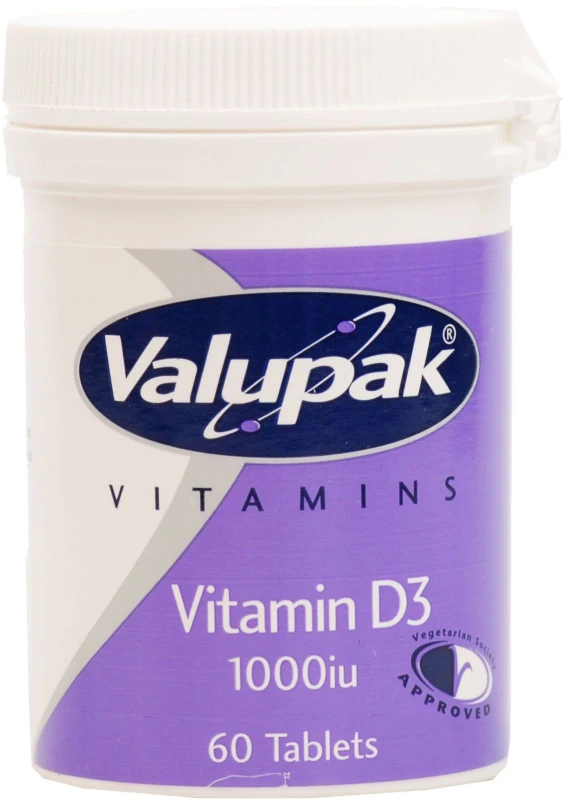 Image of Valupak Vitamin D3 60 Tablets