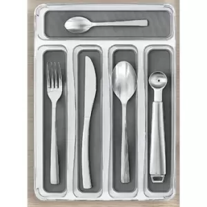Image of 5 Compartment Cutlery Organiser Clear