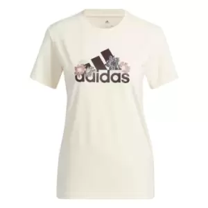 Image of adidas Floral Graphic T-Shirt Womens - White