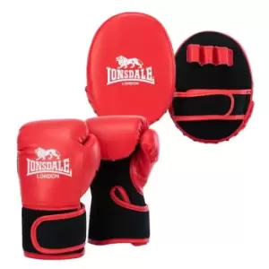 Image of Lonsdale Boxing Gloves Mens - Red