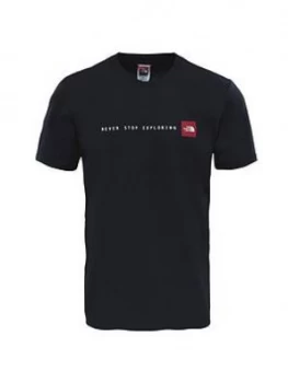 Image of The North Face Short Sleeve Never Stop Exploring T-Shirt - Black