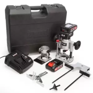 Image of Trend T18S/R14K2 18V 1/4" Brushless Router (2 x 4.0AH Battery)