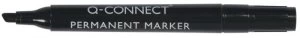 Image of Q Connect Perm Marker Chisel Black - 10 Pack