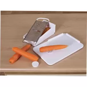 Image of Nrs Healthcare Kitchen Spread/Bread Board With Spikes And Grater White