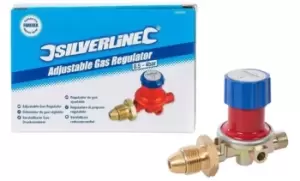 Image of Propane Gas Regulator Adjustable 500 - 4000bar, Brown, Silverline