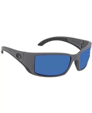 Image of Costa Del Mar Blackfin Grey Rectangular Plastic Blue Mens Sunglasses BL 98 OBMP BL 98 OBMP