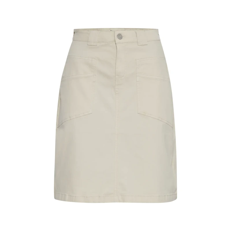 Image of fransa Womens skirt fransa Twill Blanc Female 36