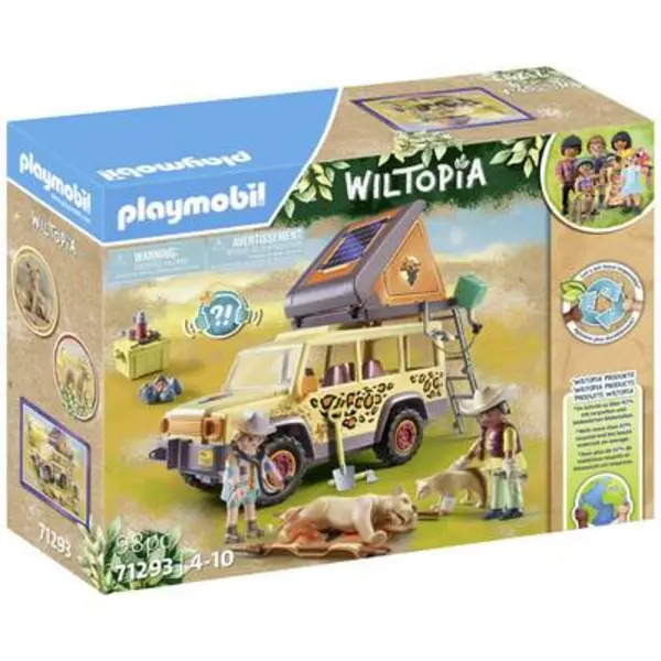 Image of Playmobil Wiltopia With the cross-country vehicle in the lion 71293