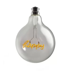 Image of Vintage 2W LED BC/B22 Happy Globe Bulb