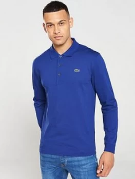 Image of Lacoste Sport Classic Long Sleeved Polo Shirt - Royal Blue