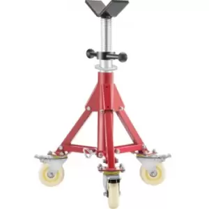 Image of Vevor V-head Folding Pipe Stand 20-37 Inch Height 12" Pipe 882 Lb W/casters
