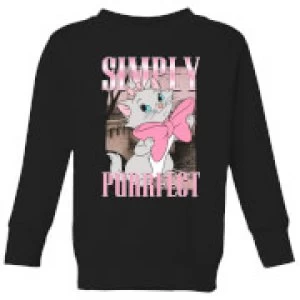 Image of Disney Aristocats Simply Purrfect Kids Sweatshirt - Black - 9-10 Years