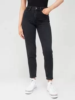 Image of Tommy Hilfiger High Waist Tapered Jean - Blue Size 28, Inside Leg 30, Women