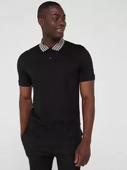 Image of BOSS Parlay 180 Regular Fit Polo Shirt - Black, Size S, Men