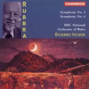 Image of Symphony No 2 Symphony No 6 by Edmund Rubbra CD Album