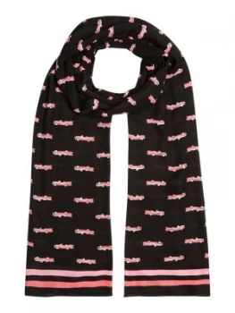 Image of Kate Spade New York Hot Rod Oblong Scarf Black