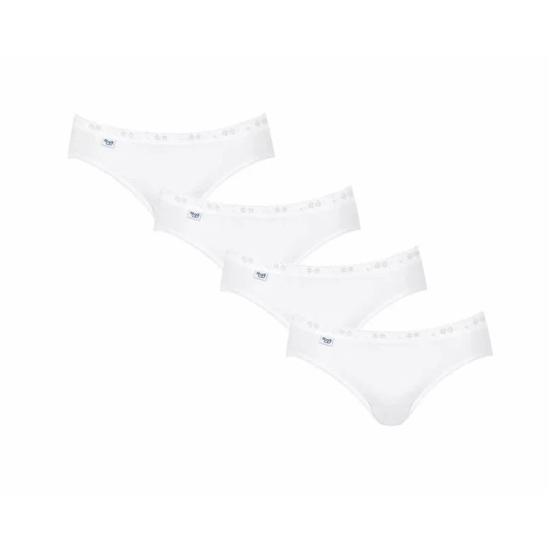 Image of Sloggi Pack of 4 Basic Mini Knickers White Women 10;20;18;16;14;12