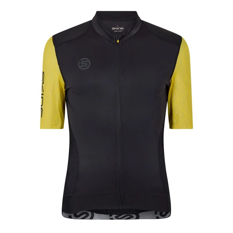 Image of Skins Cycle Elite Short Sleeve Jersey Yellow male Small