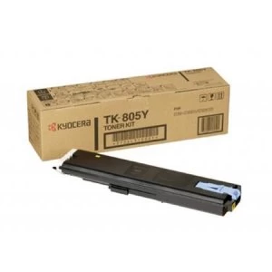 Image of Kyocera TK805Y Yellow Laser Toner Ink Cartridge Kit