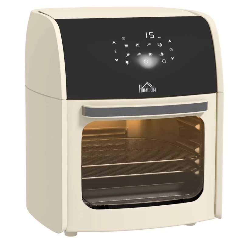 Image of HOMCOM Homcom - 12L Air Fryer Oven with 8 Preset Modes Rapid Air Circulation 1800W White 5056725372248