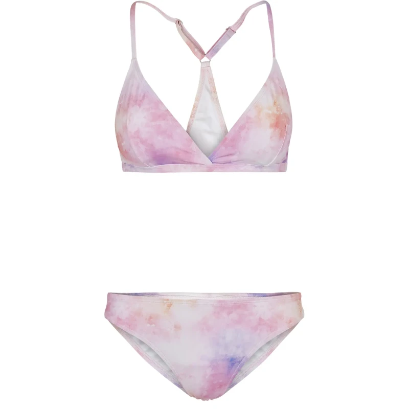 Image of Urban Classics Womens Bikini: Urban Classics Tie Dye Triangle Back Rose Female XL