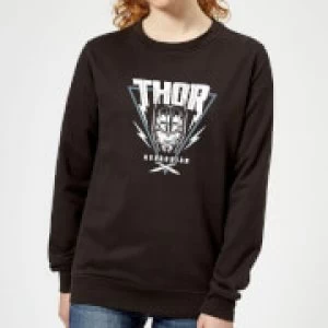 Image of Marvel Thor Ragnarok Asgardian Triangle Womens Sweatshirt - Black - M