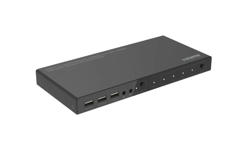 Image of Microconnect MC-HDMIKVM0401-4K KVM switch Black