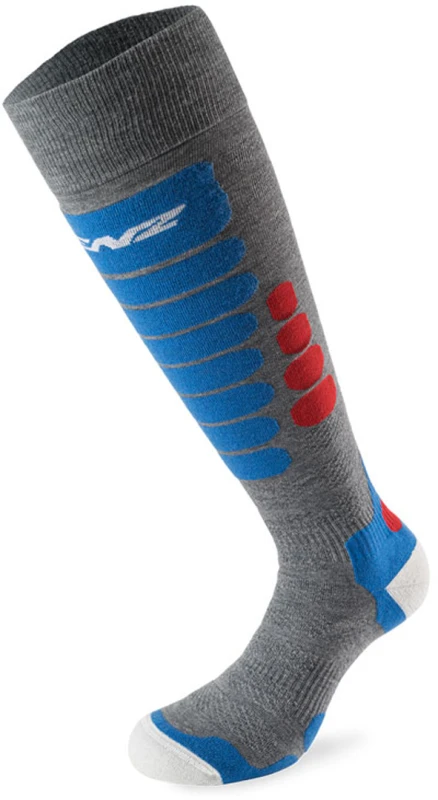 Image of Lenz Skiing 3.0 Socks, grey-red-blue, Size 42 - 44 for Men