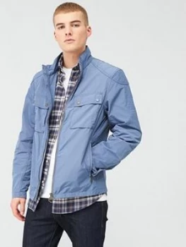 Image of Barbour International Steve Mcqueen Ashbury Casual Jacket - Airforce Blue